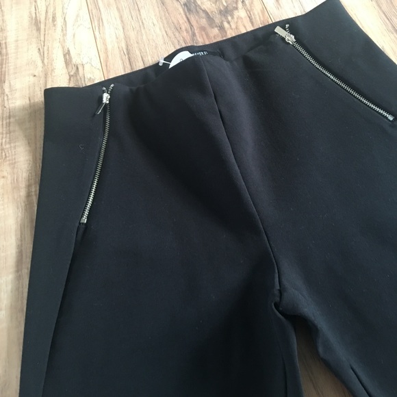 Forever 21 Black Zipper Pant Leggings - Picture 2 of 5